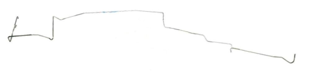 Bränslerör tank-pump Mustang 64-66 Rostfri