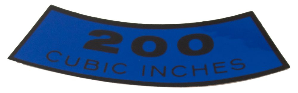 Dekal Luftfilter Ford 200 cu 65-69