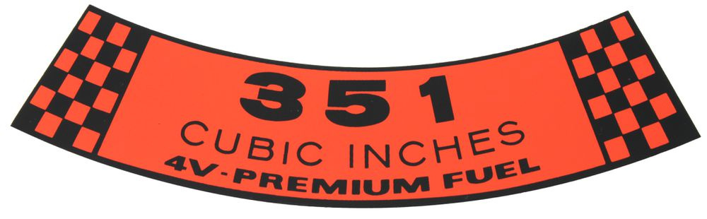 Dekal Luftfilter Ford 351-4V 69