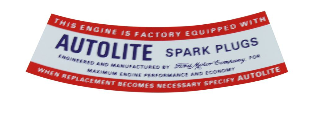 Dekal Luftfilter Autolite spark plug 62-68