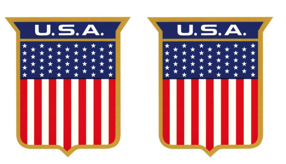Dekalsats Sprint 72 USA Shield Ford License