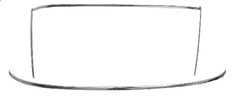 Prydnadslist vindruta Camaro 67-69 CP (set/5)