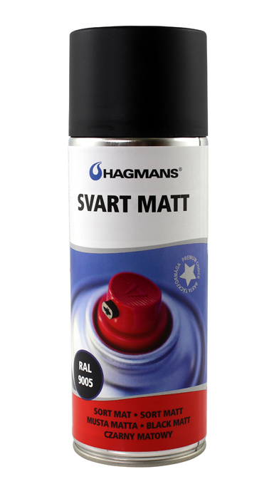 Lack svart matt 400 ml spray