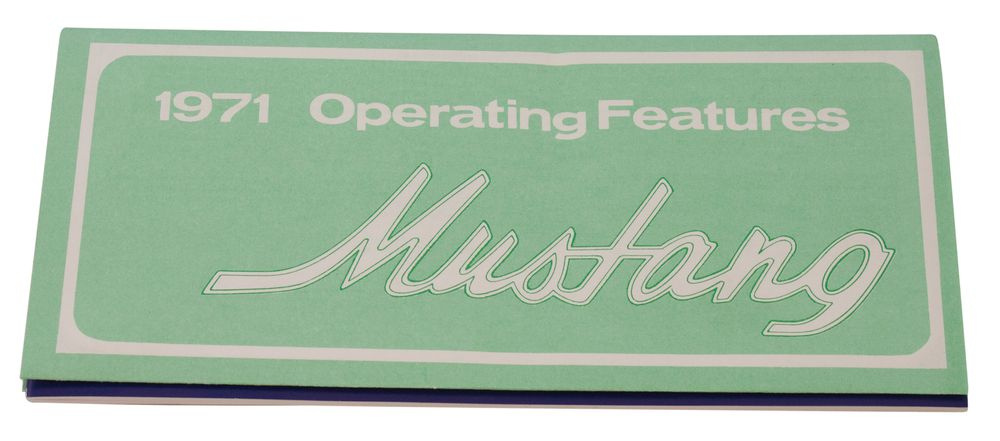 Instruktionsbok Mustang 1971