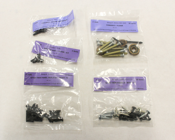 Skruvsats Inredning Mustang 69 CV