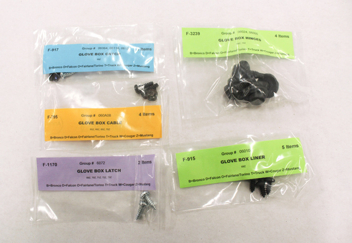 Skruvsats Inredning Mustang 69 CV