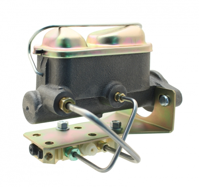 Huvudcylinder Broms Mustang 64-66 2-krets/fördelningsblock