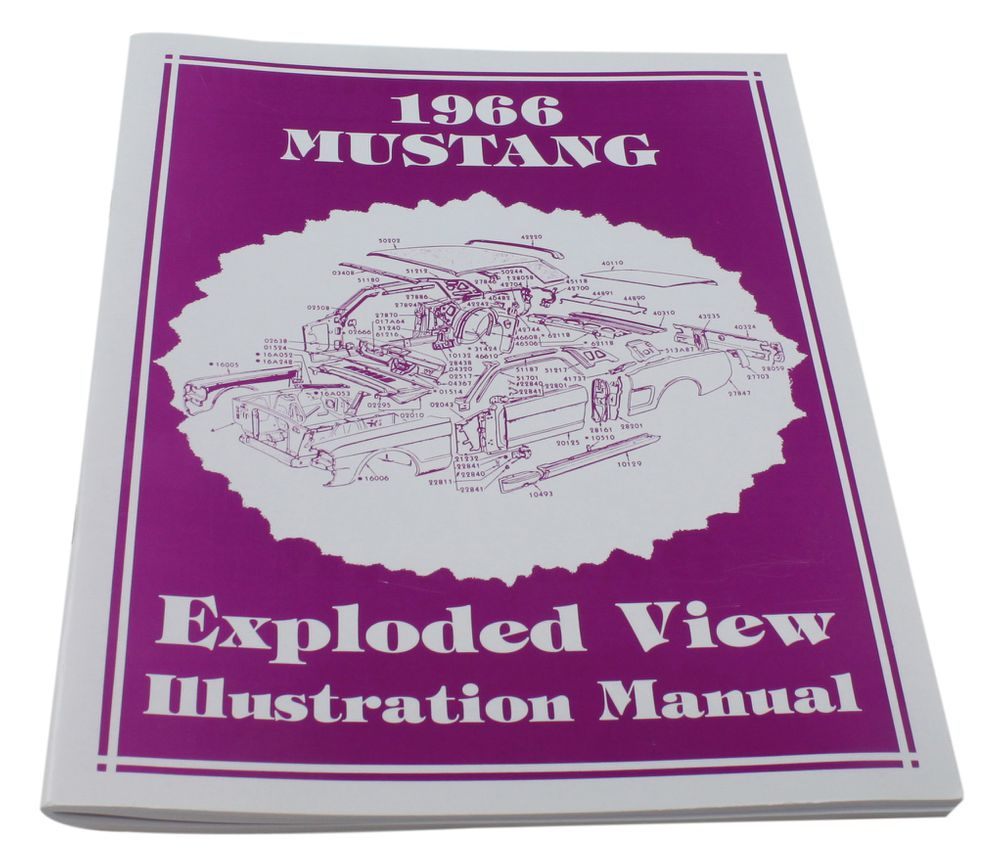 Katalog sprängskiss Mustang 1966