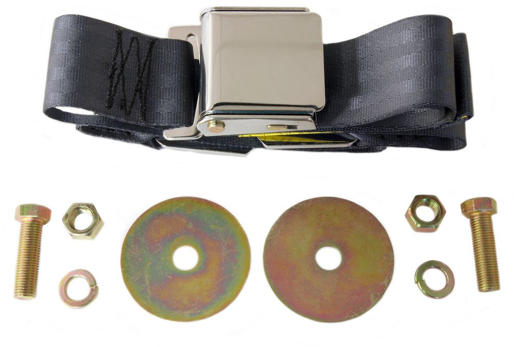 Säkerhetsbälte 2 punkt blå, EJ emblem