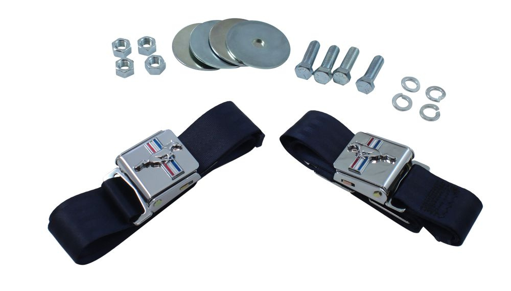 Säkerhetsbälte 2 punkt mörkblå Mustang