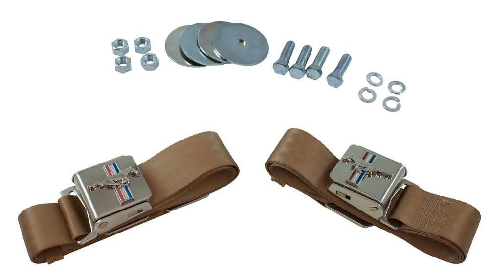 Säkerhetsbälte 2 punkt parchment Mustang