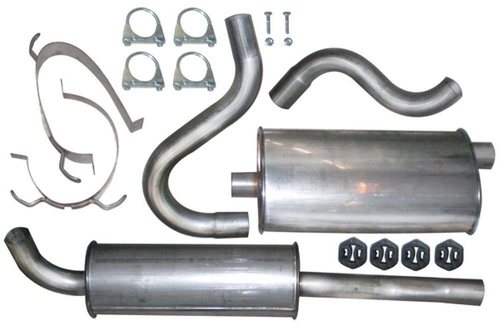 Avgassystem 740/745 GL/GLE/GLT 8v 88-90 rostfritt