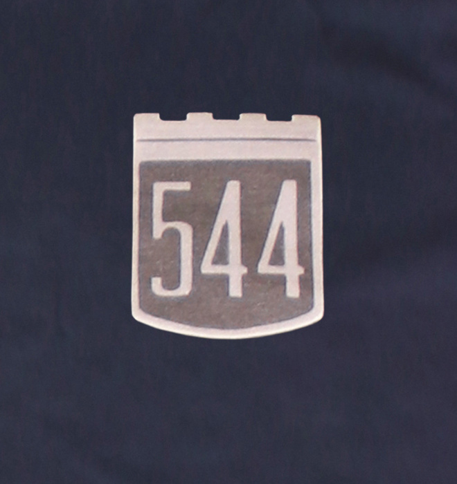 T-Shirt blå 544 emblem