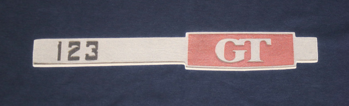 T-Shirt blå 123GT emblem