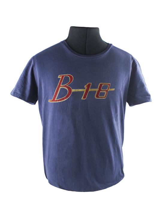 T-shirt blå B18 emblem