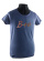 T-shirt dam blå B18 emblem