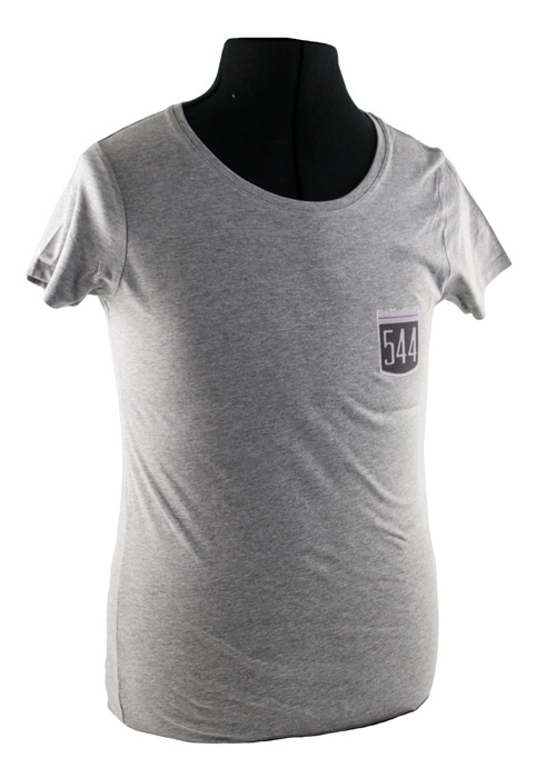 T-Shirt dam grå 544 emblem