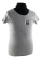 T-shirt dam grå 164 emblem